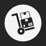logistics freight trolley icon N14
