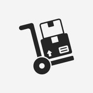 logistics freight trolley icon N15