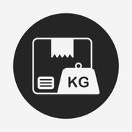 logistics freight weight icon N12