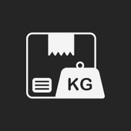 logistics freight weight icon N13