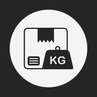 logistics freight weight icon N14