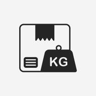 logistics freight weight icon N15