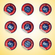 great deal red stickers