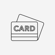 credit card line icon N12