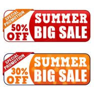 Summer big sale banners
