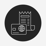credit card line icon N13