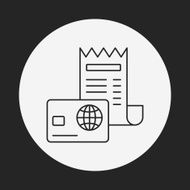 credit card line icon N14