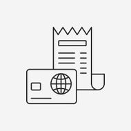 credit card line icon N15