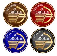 &#039;Aggiungi al Carrello&#039; - Add to cart Italian icon set