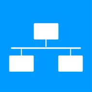 Local area network icon Flat