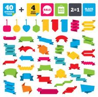 Sale speech bubble icons Black friday symbol N7
