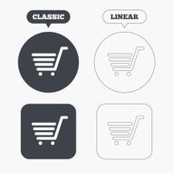 Shopping Cart sign icon Online buying button N8