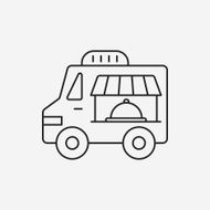 vendor carts line icon N8