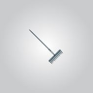 Rake icon Elements in flat design