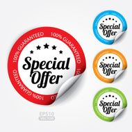 Special Offer Sticker and Tag