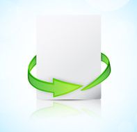 Abstract banners with arrow