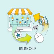 online shop concept
