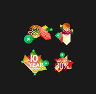 Set of labels stickers banners badges and elements for sale