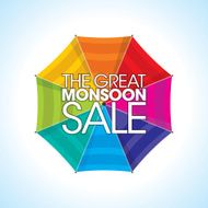 Monsoon offer and sale banner or poster N9