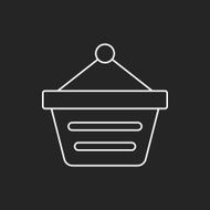 web shopping cart line icon N2