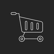 web shopping cart line icon N6