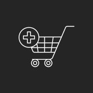 web shopping cart line icon N10