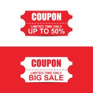 Collection red and white sale coupon N2