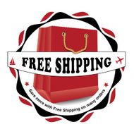 Free shipping label also for print