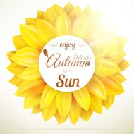 Sunflower autumn sale EPS 10 N2