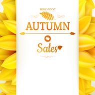 Sunflower autumn sale EPS 10 N3
