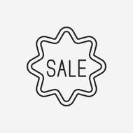 sale discount line icon N12