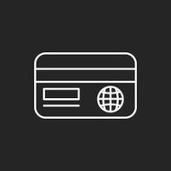 credit card line icon N17