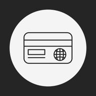 credit card line icon N18