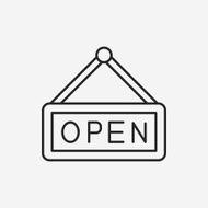 shop open line icon N7