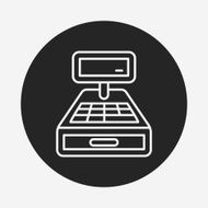 Cash register line icon N5