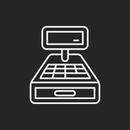 Cash register line icon N6