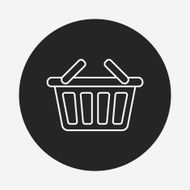 shopping basket line icon N6