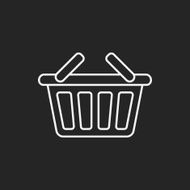 shopping basket line icon N7