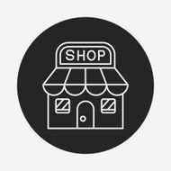 shopping store line icon N16