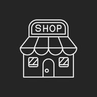 shopping store line icon N17