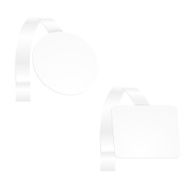 Vector blank advertisement wobbler