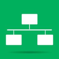 Local area network icon Flat N2