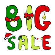 Christmas inscription big sale