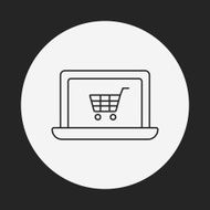 online shopping line icon N7