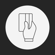 credit card line icon N25