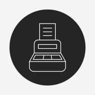 Cash register line icon N9