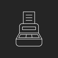 Cash register line icon N10