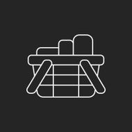 shopping basket line icon N10