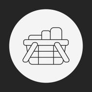 shopping basket line icon N11