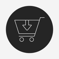 shopping cart line icon N52